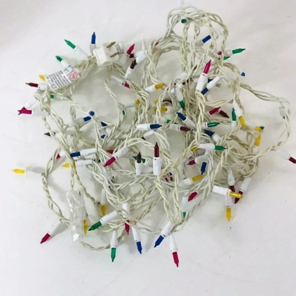 Vintage Christmas Outdoor/indoor Lights 8 yds